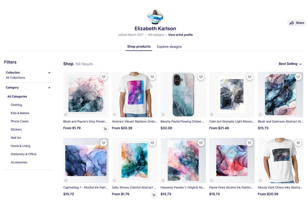 25-cv-13075，Elizabeth Karlson酒精墨水抽象画维权，Keith律所七次出手，已成功TRO冻结200余店！