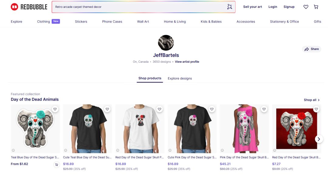 25-cv-01402，Jeff Bartels暗黑骷髅系列版权，357店冻结名单，维权30余次冻近5000店！