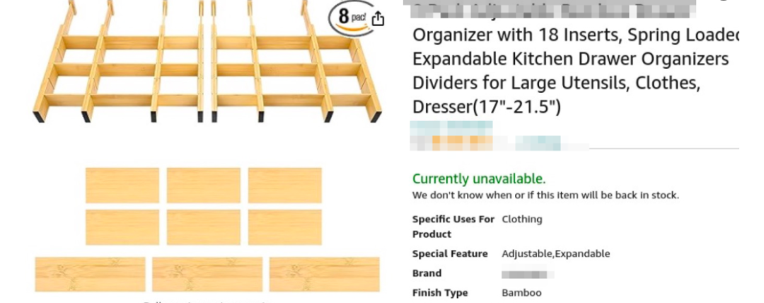 收纳专利雷区：25-cv-02008，SpaceAid抽屉分隔板专利维权，谨防TRO冻结风险！