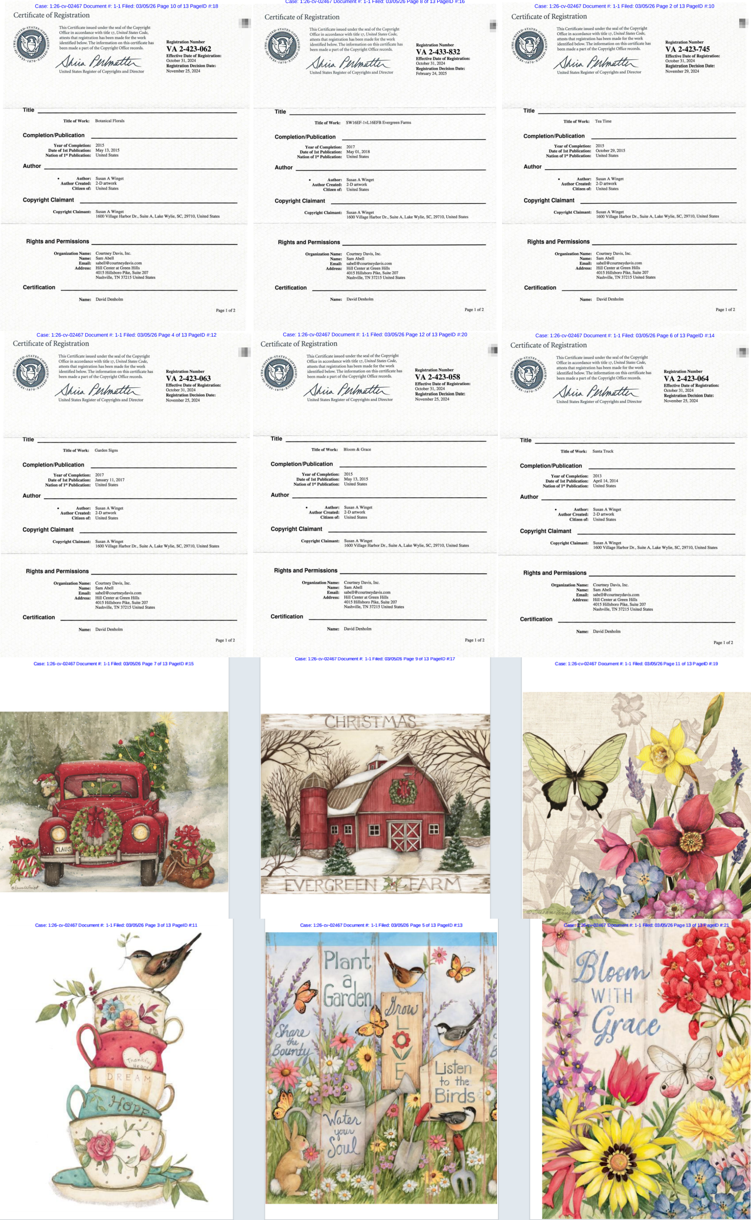 26-cv-02467，Keith律所连环追击！Susan A. Winget版权维权第5波，162店高危预警！