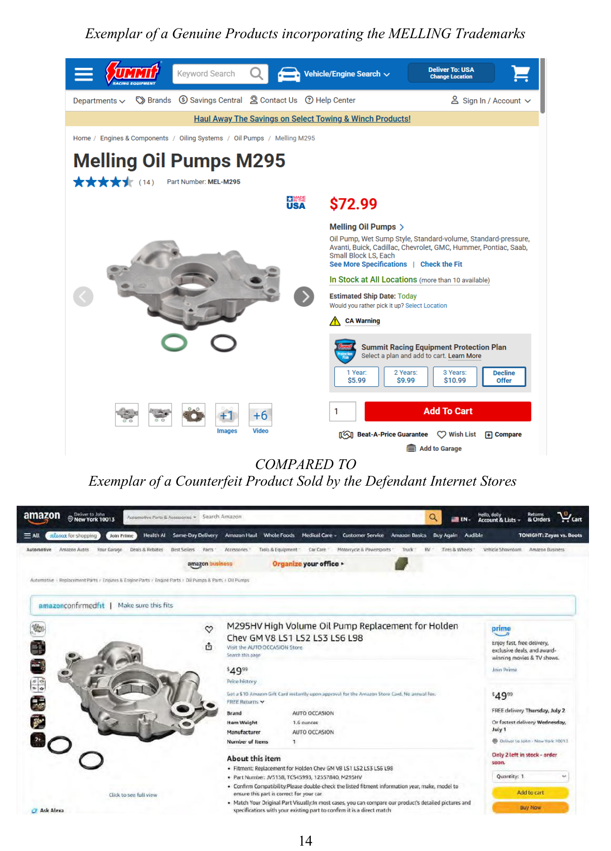 26-cv-07009 MELLING商标案申请TRO，汽配卖家立即排查