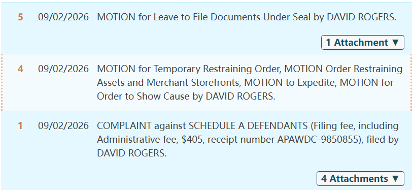 26-cv-01837｜David Rogers比特犬水彩画版权案锁定49名被告，宠物装饰卖家速查