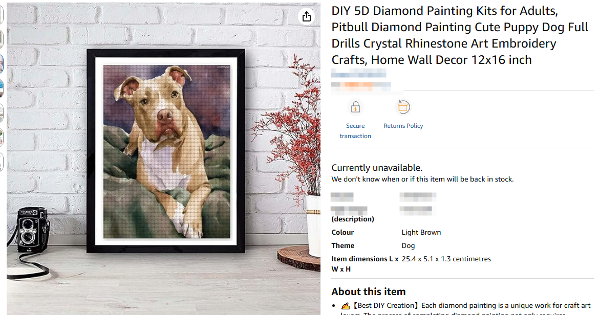 26-cv-01837｜David Rogers比特犬水彩画版权案锁定49名被告，宠物装饰卖家速查