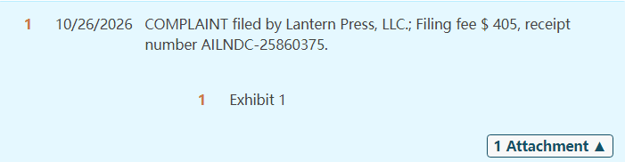 26-cv-13164|Lantern Press五幅旅行插画起诉,装饰牌卖家先查图案授权